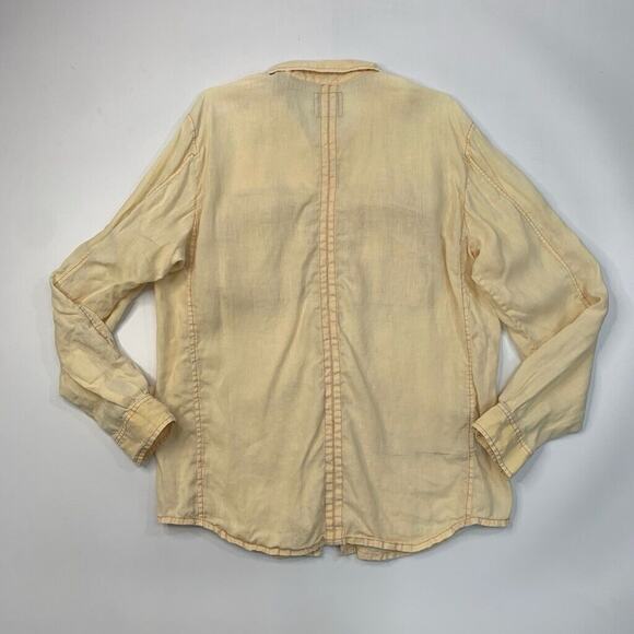 Tommy Bahama Shirt Mens M Medium Maze Linen Island Crafted Tab Sleeve Button Up - Picture 8 of 11